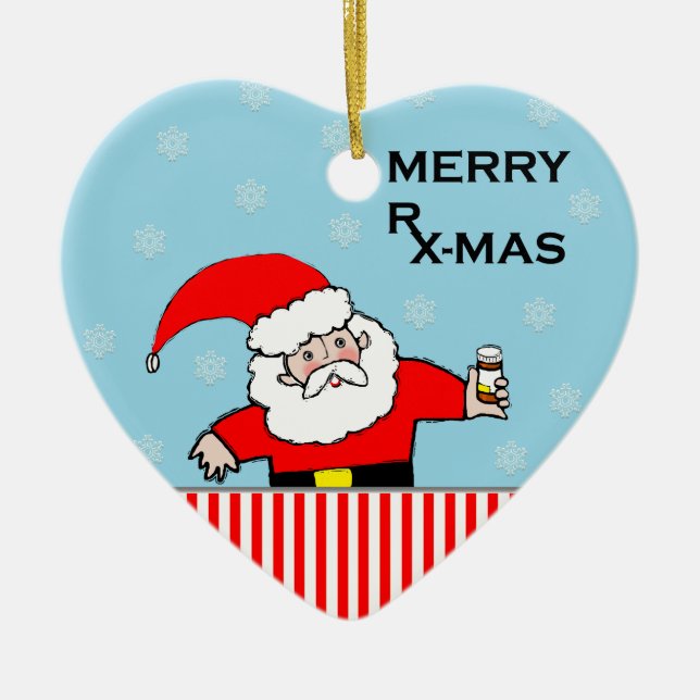 pharmacist christmas ceramic tree decoration (Front)