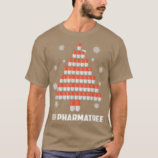 Pharmacist Christmas Tree Pharmacist Gift Funny Id T-Shirt