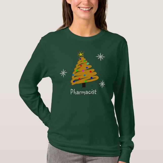 Pharmacist Christmas Tree Shirts (Front)