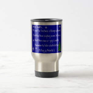 Pharmacist "DEAR SANTA" Christmas Themed Gifts Travel Mug