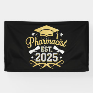 Pharmacist Est 2025 Pharmacy Graduation Banner