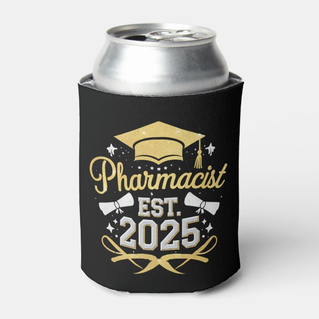 Pharmacist Est 2025 Pharmacy Graduation Can Cooler (Can Front)
