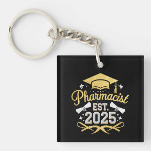 Pharmacist Est 2025 Pharmacy Graduation Key Ring