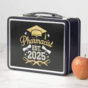 Pharmacist Est 2025 Pharmacy Graduation Metal Lunch Box
