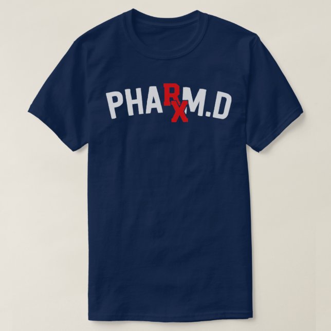 Pharmacist Gifts Funny Pharmacy Student TShirt Rx  (Design Front)