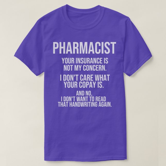 Pharmacist Gifts Pharmacy Tech Pharmacy Student T-Shirt (Design Front)