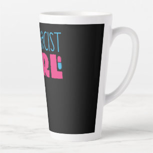Pharmacist Girl Pills Druggist Chemist Pharmacy Latte Mug