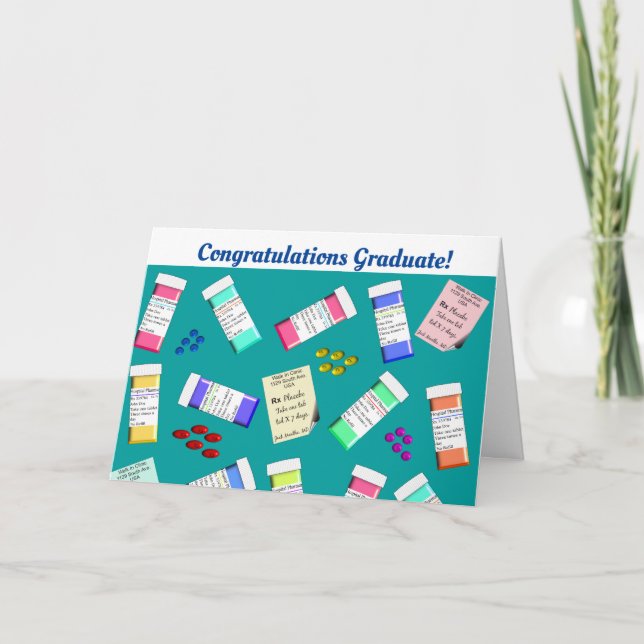Pharmacist Graduation  Card (Front)
