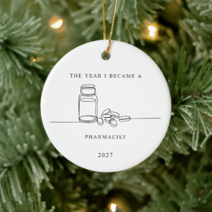 Pharmacist Graduation Christmas Ornament