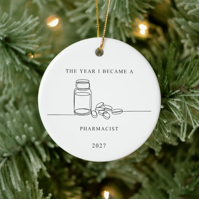 Pharmacist Graduation Christmas Ornament (Tree)