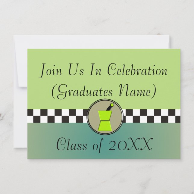 Pharmacist Graduation Invitations 20XX (Front)