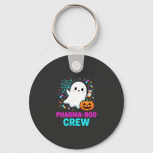 Pharmacist Halloween Pharma-Boo Crew Ghost Design_ Key Ring