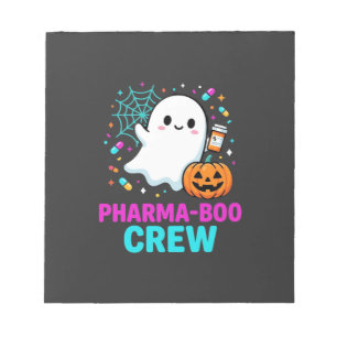 Pharmacist Halloween Pharma-Boo Crew Ghost Design_ Notepad