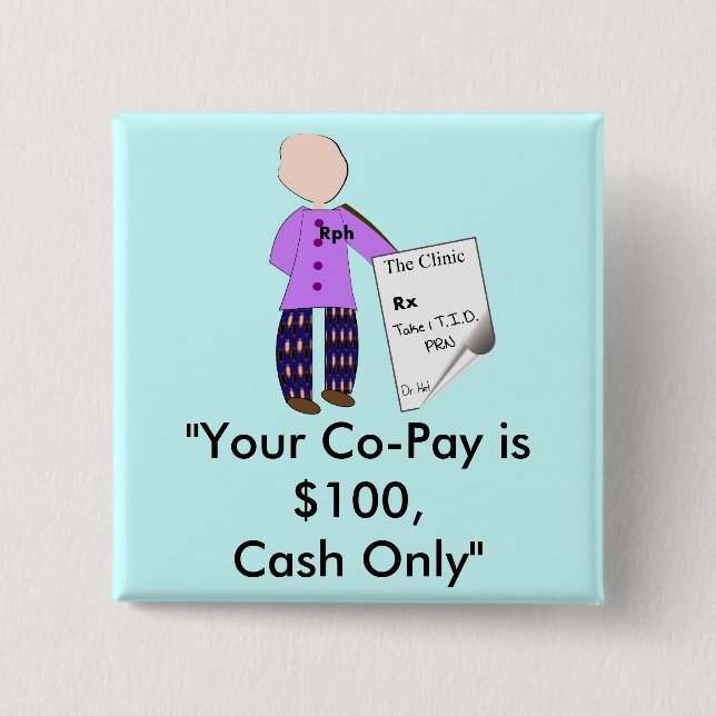 Pharmacist  Humour T-Shirts and Gifts 15 Cm Square Badge (Front)