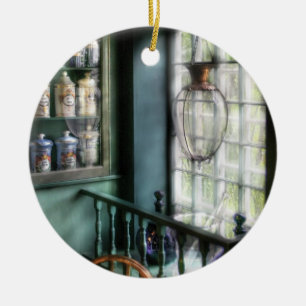 Pharmacist - In a Pharmacists window Ceramic Tree Decoration