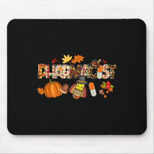 Pharmacist Leopard Pilgrim Hat Fall Thanksgiving G Mouse Pad