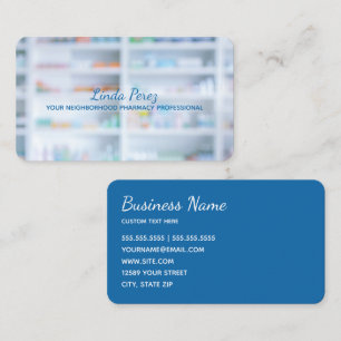 Pharmacist Medication Business Card