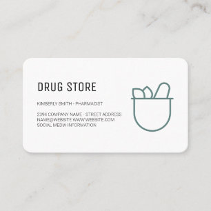 Pharmacist Medicine Business Card