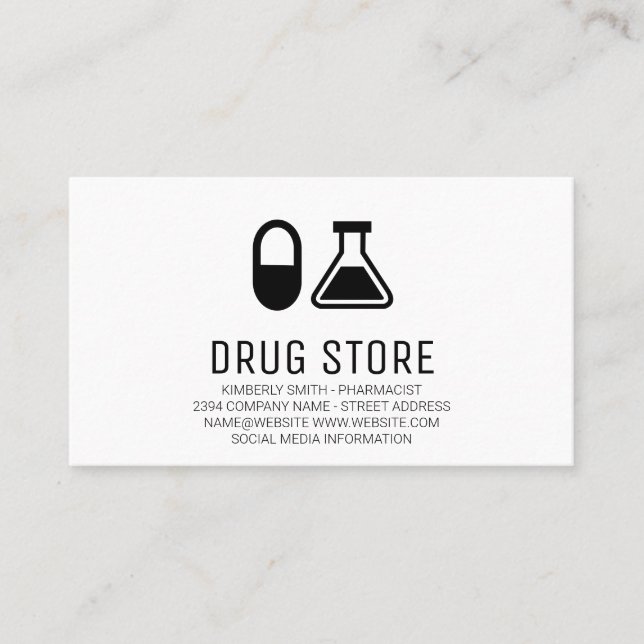 Pharmacist | Medicine Business Card (Front)