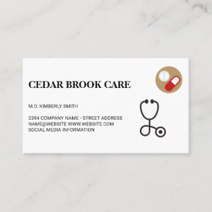 Pharmacist Medicine Pills Physician Business Card