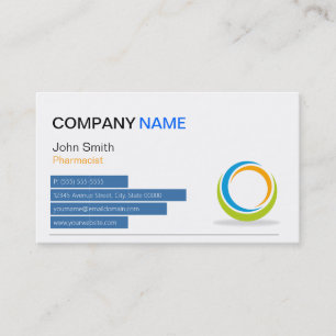 Pharmacist - Modern Sphere Business Card