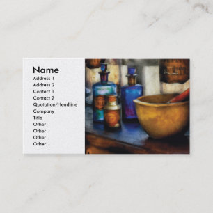 Pharmacist - Mortar and Pestle Business Card