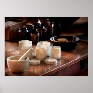 Pharmacist - Pestle and cups Poster
