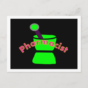 "Pharmacist" Pestle & Mortar Design Gifts Postcard