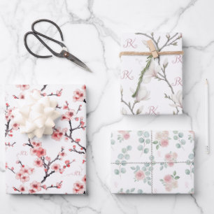 Pharmacist Pharmacy Elegant Watercolor Floral Wrapping Paper Sheet