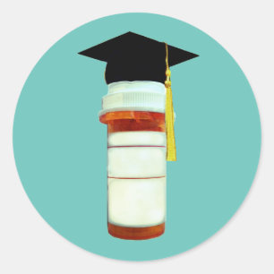 Pharmacist Pharmacy School Graduation Classic Round Sticker