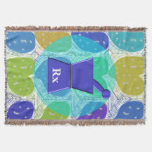 Pharmacist PharmD Woven Blanket Hearts