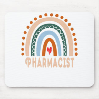 Pharmacist Rainbow Cute Appreciation Essential Wor Mouse Pad