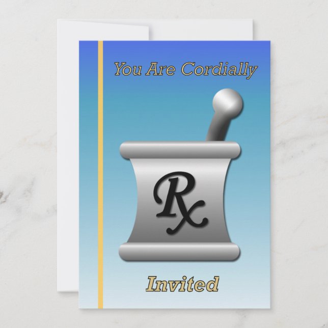 Pharmacist Retirement Invitation (Front)