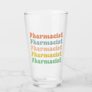 Pharmacist Retro Groovy Pharmacy Glass