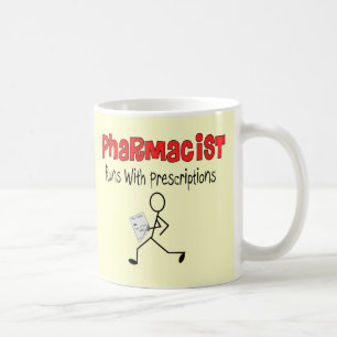 Pharmacist Runs With Precriptions Gifts Coffee Mug