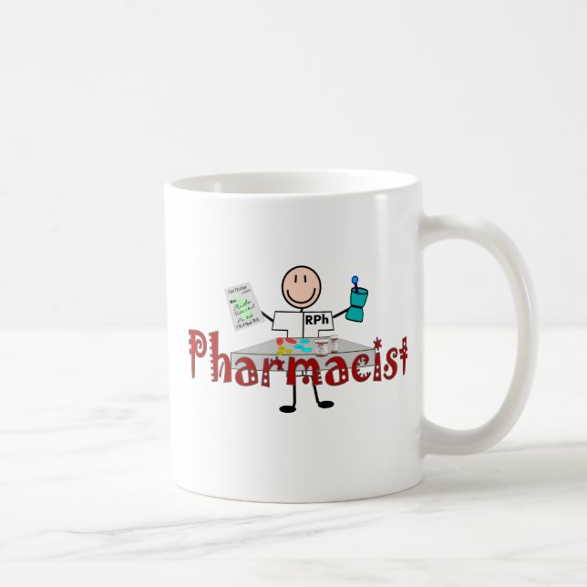 Pharmacist Stick Person--Gifts Coffee Mug (Right)
