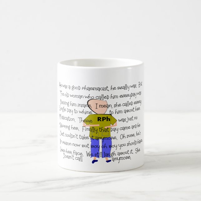 PHARMACIST Story ARt "He Lost it!" Mug (Center)