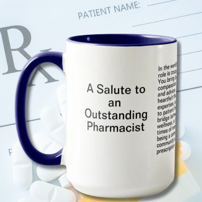 Pharmacist Thank You Message Mug (Creator Uploaded)