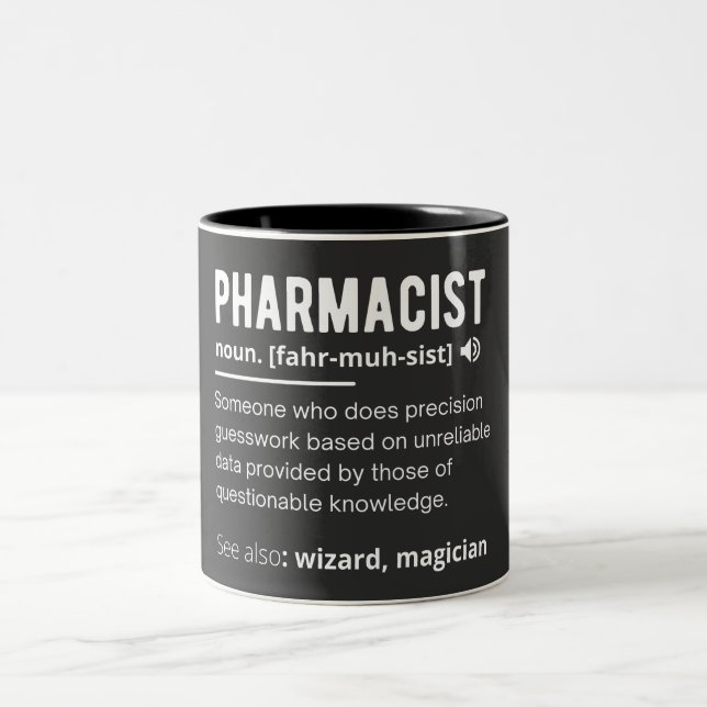 pharmacist Two-Tone coffee mug (Center)