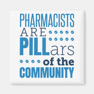 Pharmacists Are Pillars Funny Pharmacist Pharmacy Magnet
