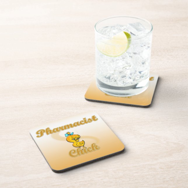 Pharmacists Chick Coaster (Right Side)