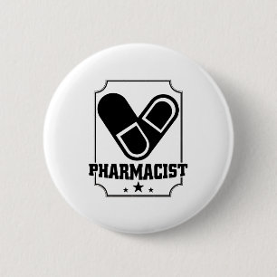 Pharmacists Pharmacist Pharmacy Profession Gift 6 Cm Round Badge