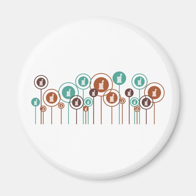 Pharmacology Daisies Magnet (Front)