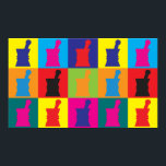 Pharmacology Pop Art Poster<br><div class="desc">Pharmacology Pop Art. If Pharmacology is your hobby,  occupation,  or obsession,  show it with great Pharmacology t-shirts,  mugs,  stickers,  and more.  They're also great gifts for other Pharmacology fans!</div>