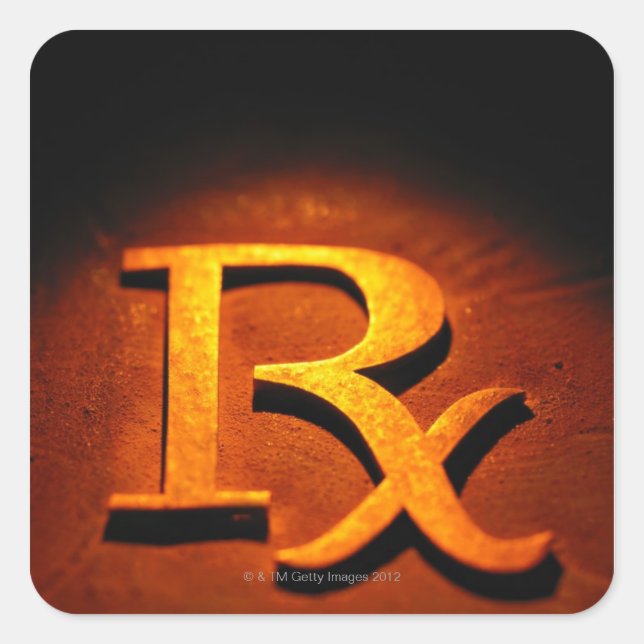 Pharmacology Symbol Square Sticker (Front)