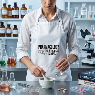 Pharmacology The Struggle Is Real Funny Pharmacy  Standard Apron
