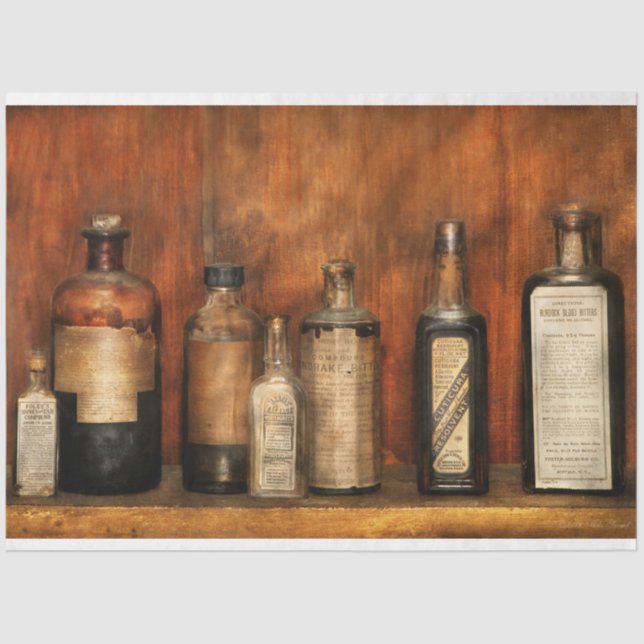 Pharmacy - Burdock blood bitters Tissue Paper (Front)