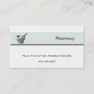 Pharmacy Business Card