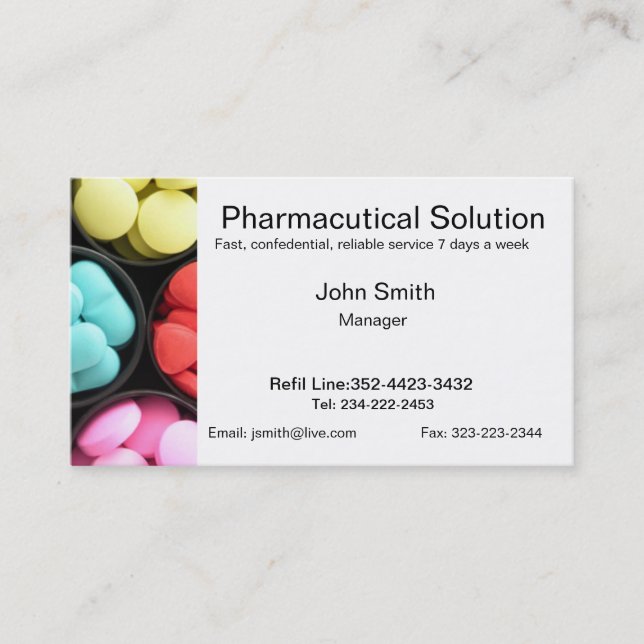 Pharmacy business card (Front)