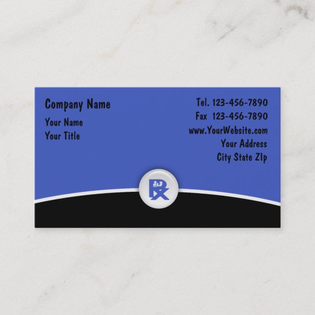 Pharmacy Business Cards (Front)